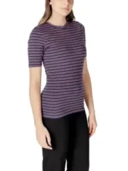 Gestreiftes Kurzarm-T-Shirt Ichi 484320