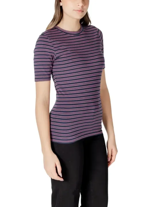 Gestreiftes Kurzarm-T-Shirt Ichi 484320