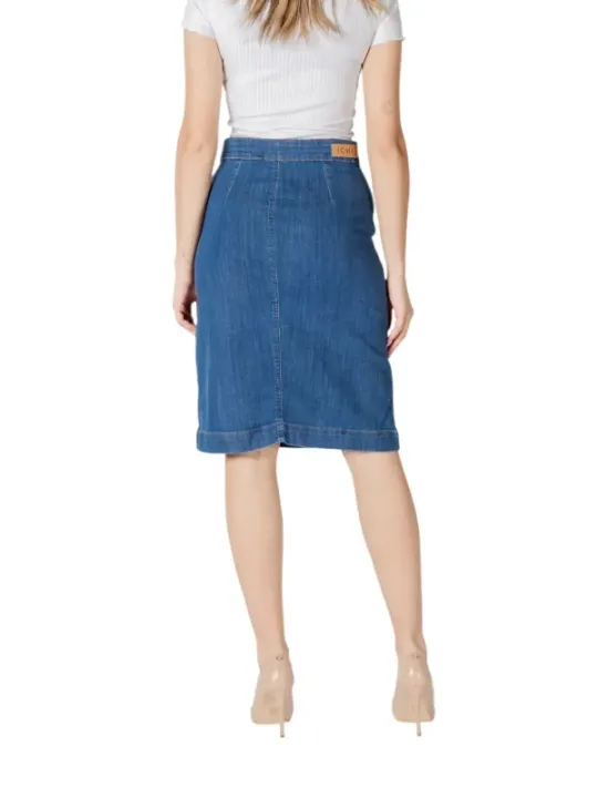 Ichi 484317 knielanger Denimrock
