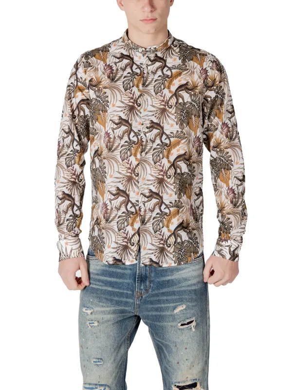 Blumiger Gianni Lupo Hemd mit Knopfleiste