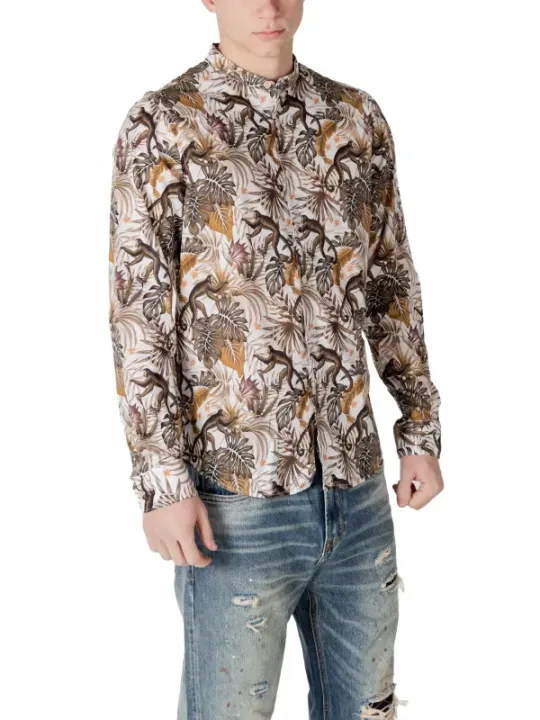 Tropische Blätter und Vögel Hemd