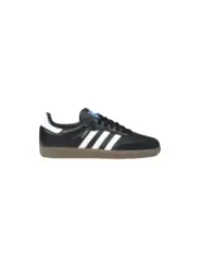 Schwarze Adidas Kindersneakers mit Streifen