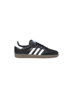 Schwarze Adidas Kindersneakers mit Streifen