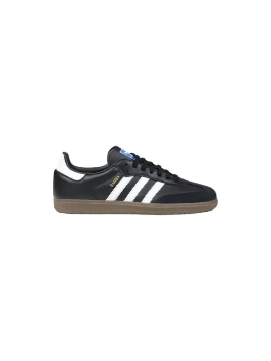 Schwarze Adidas Kindersneakers mit Streifen