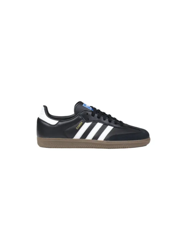 Schwarze Adidas Kindersneakers mit Streifen