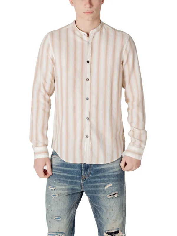 Gestreiftes Hemd mit Knopfleiste