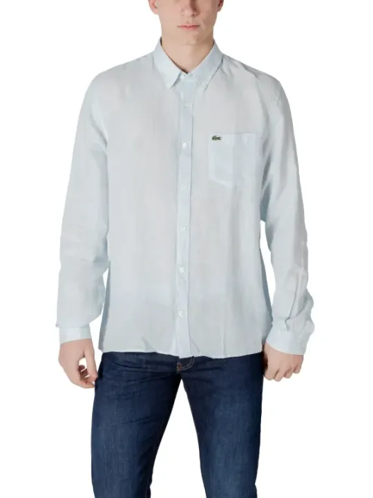 Lacoste 484218 weißes Langarmhemd