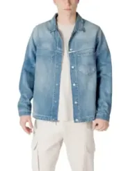 Replay Herren Jeansjacke mittelblau Cargo
