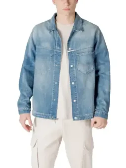 Replay Herren Jeansjacke mittelblau Cargo