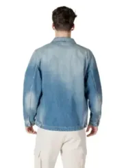 Distressed Replay Denim Jacket Blau