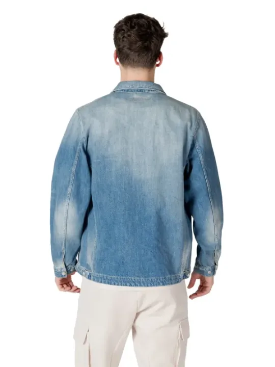 Distressed Replay Denim Jacket Blau