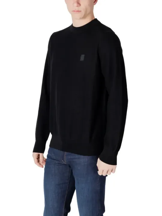 Dunkelblaue Boss Langarm-Pullover