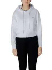Weiße Armani Exchange Crop Hoodie