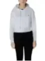 Weiße Armani Exchange Crop Hoodie