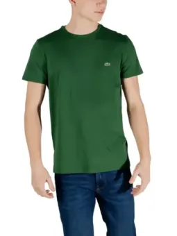 Grünes Lacoste-T-Shirt mit Krokodil
