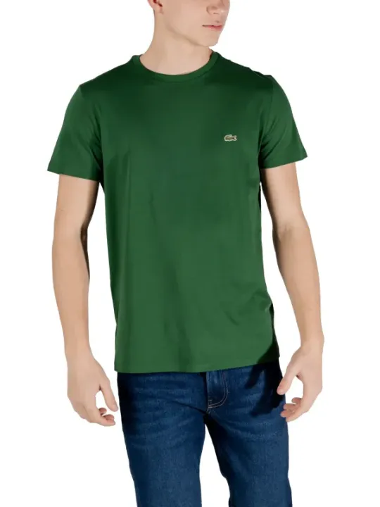 Grünes Lacoste-T-Shirt mit Krokodil