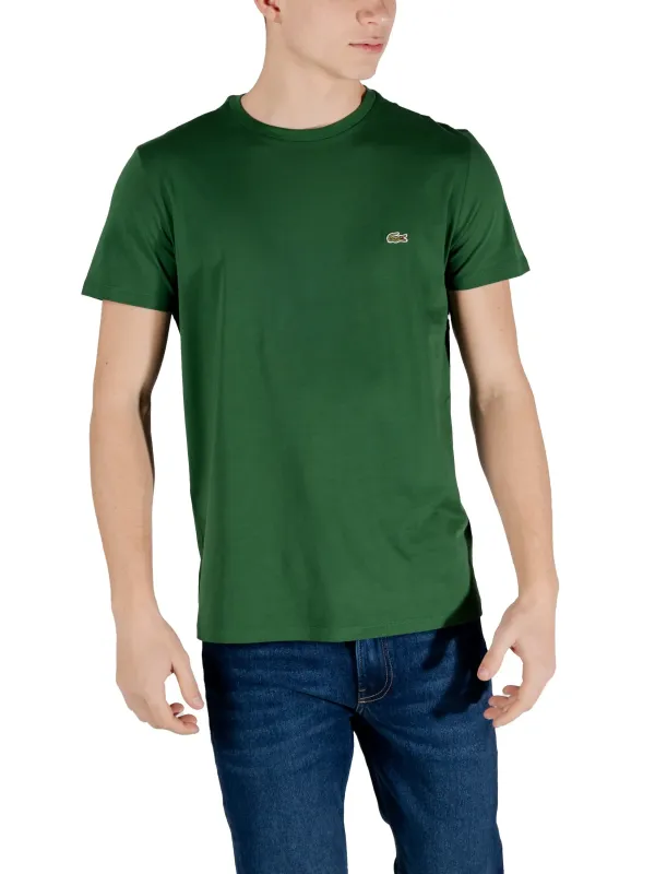 Grünes Lacoste-T-Shirt mit Krokodil