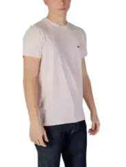 Weißes Lacoste-T-Shirt mit Krokodil