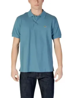 Blaues Lacoste Polohemd mit Krokodil
