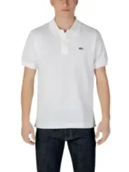 Weißes Lacoste Polohemd mit Jeans