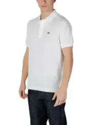 Weißes Lacoste Polohemd mit Jeans