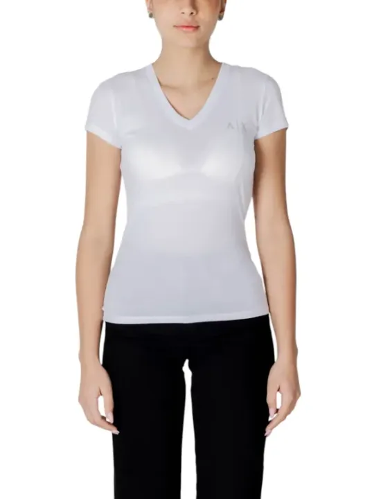 Armani Exchange Baumwoll V-Ausschnitt T-Shirt