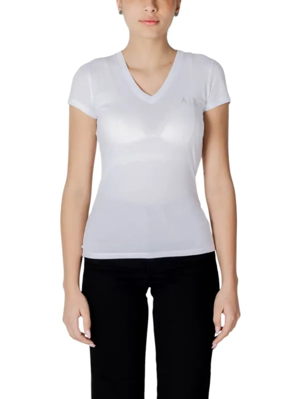 Armani Exchange Baumwoll V-Ausschnitt T-Shirt