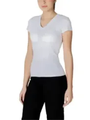 Weißes T-Shirt mit Logo