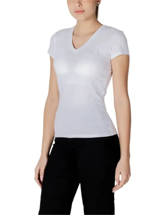 Weißes T-Shirt mit Logo