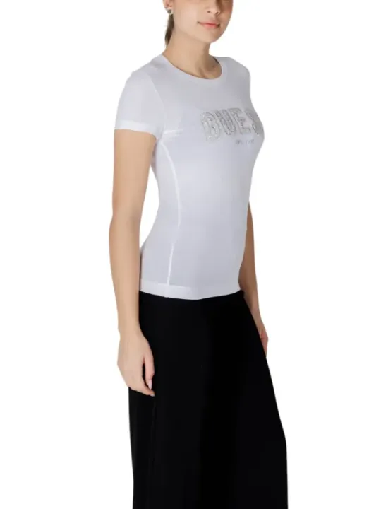 Guess Logo T-Shirt, grau meliert