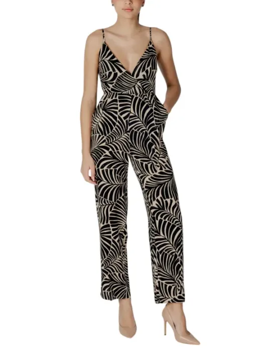 Tropischer Jumpsuit mit Blumendruck