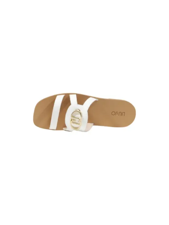 Liu Jo weiße Lederpantolette.