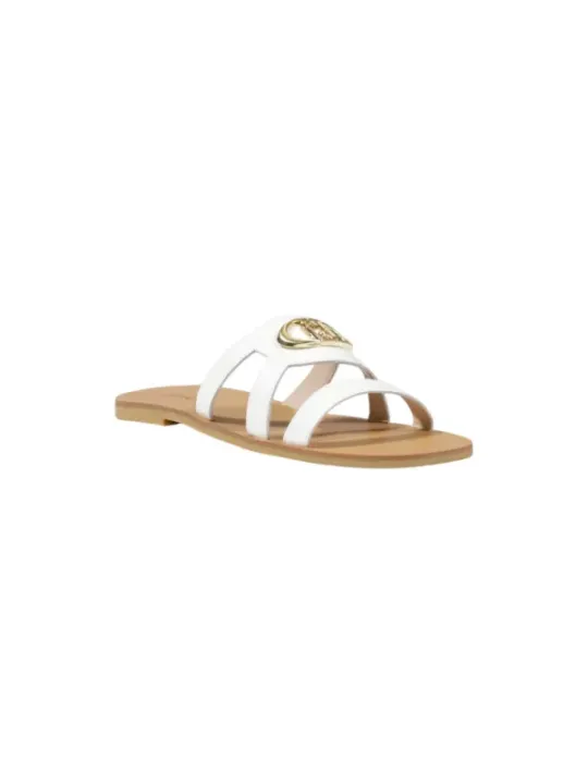 Weiße Liu Jo Riemchensandalen mit Logo