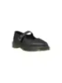 Schwarze Leder Mary Jane Oxford
