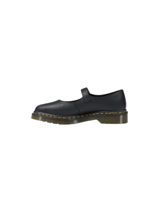 Schwarze Dr. Martens Halbschuh Leder