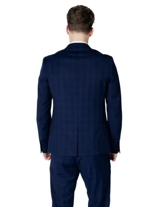 Navyblaues Herren Anzug mit Nadelstreifen