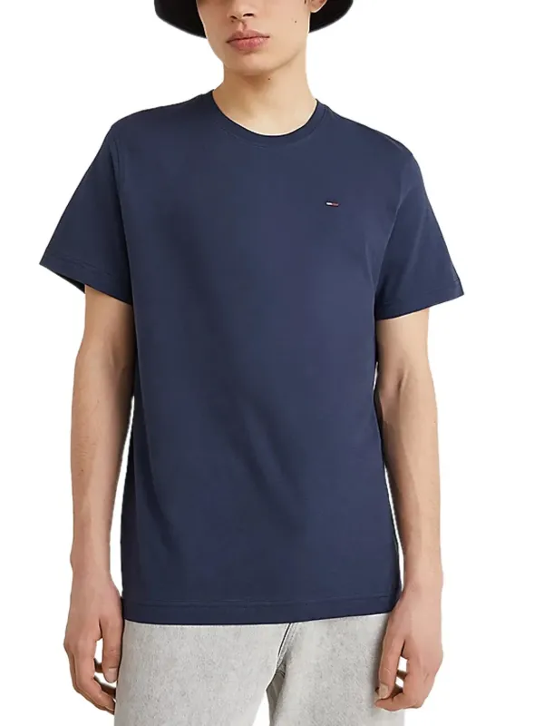 Tommy Hilfiger blaues Baumwoll-T-Shirt