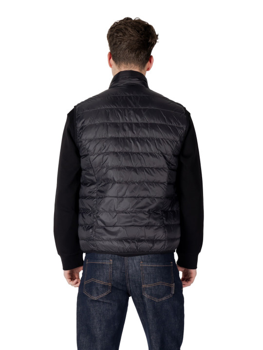 Schwarze gesteppte Ea7 Herrenweste