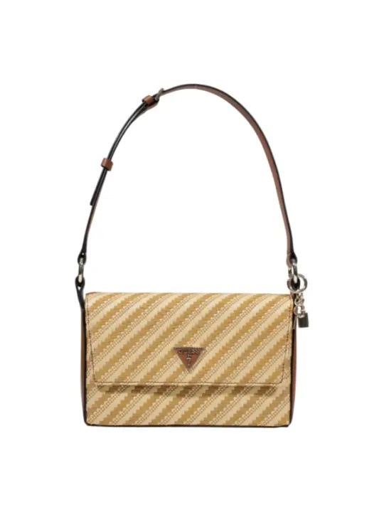 Guess gestreifte Schultertasche mit Logo