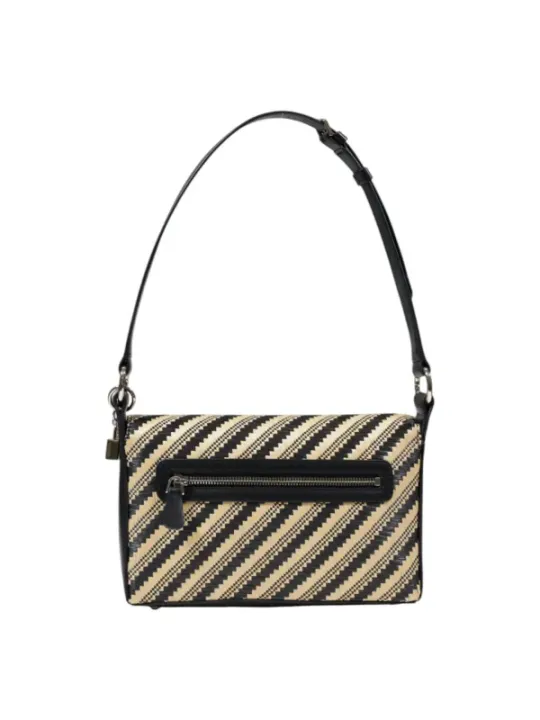 Gestreifte Guess Handtasche mit Reißverschluss