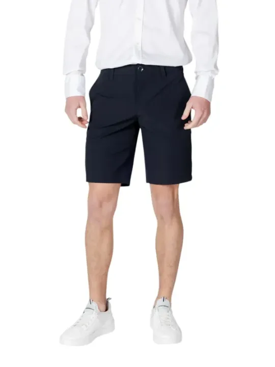 Dunkle graue Herren-Bermuda-Shorts