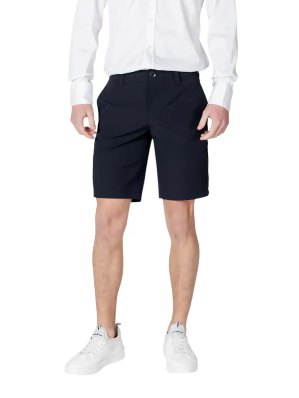 Dunkle graue Herren-Bermuda-Shorts