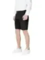 Schwarze Slim-Fit Bermuda Shorts