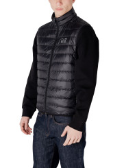 Schwarze EA7 Daunenweste Jeans