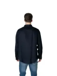 Schwarzes Armani Exchange Hemd mit Knopfleiste