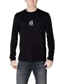 Schwarzes Armani Exchange Langarmshirt