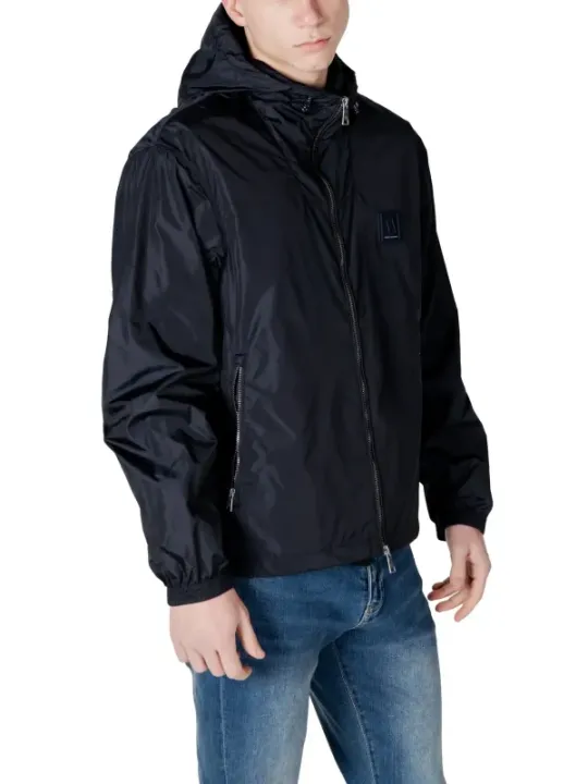 Schwarze wasserabweisende Armani Exchange Jacke