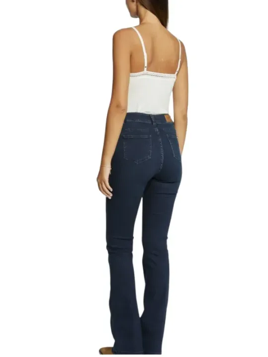 Dunkle blaue Bootcut-Jeans Morgan De Toi