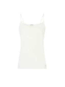 Weißes Damen-Spaghetti-Top Morgan De Toi