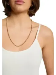 Goldene Herz-Halskette mit Zirkonia